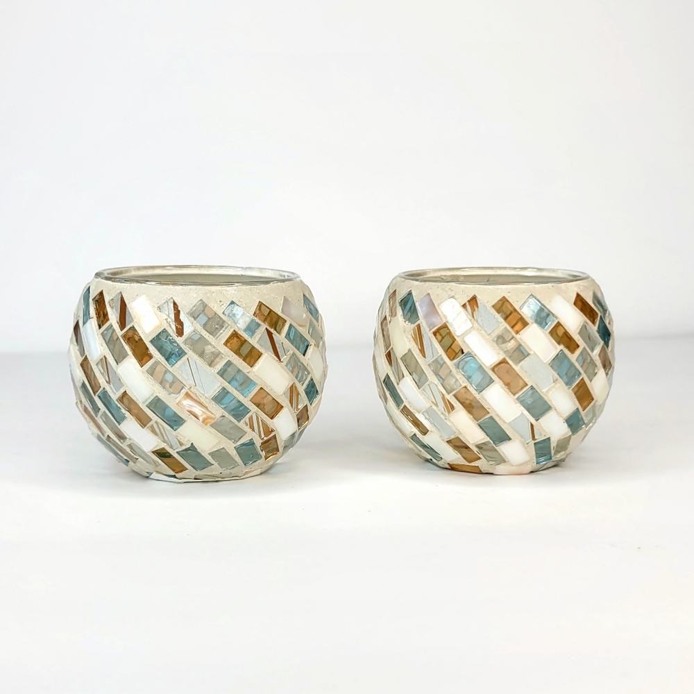 Yankee Candle Mosaic Stained Glass Votive Candle Holder